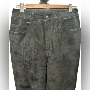 Carroll Reed‎ Black Suede Pants Size 8